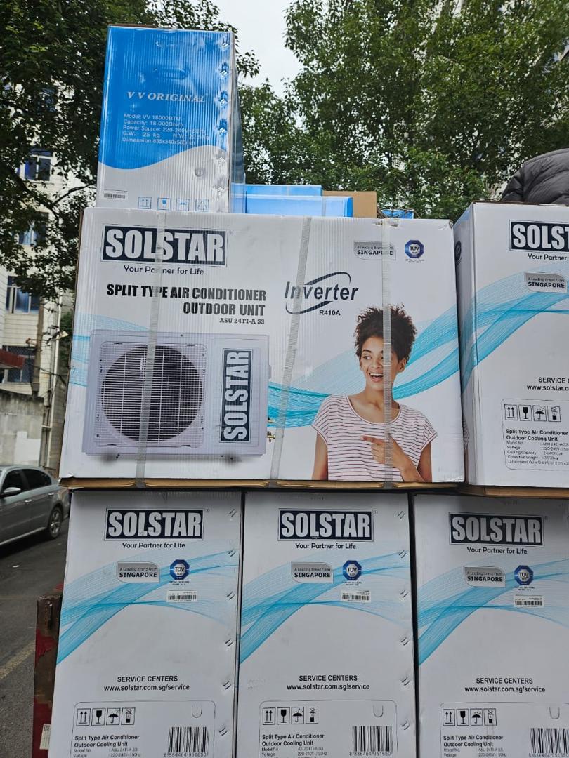 Palletised SOLSTAR inverter units ready for delivery